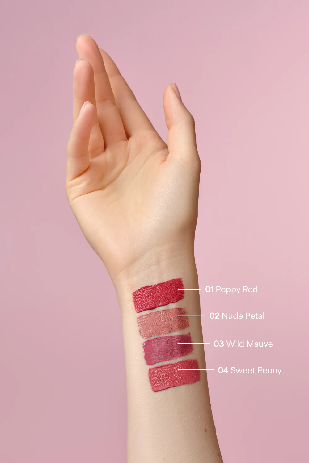 Pure Satin Liquid Lipstick -Nude Petal 02- - Image 2